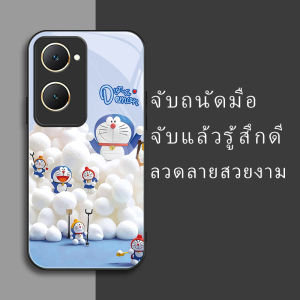 สำหรับ Vivo Y03/ Vivo Y18 4G ลูกแมวสีน้ำเงิน บุคลิกภาพทันสมัย เคสศัพท์ป้องกันการตก