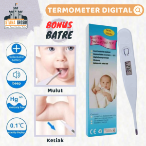 BISA COD - Thermometer Digital Bayi / Termometer Anak / Alat Ukur Suhu Tubuh Mulut Ketiak Dewasa / Pengukur Suhu Badan Baby