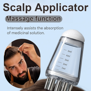 Scalp Massager for Hair Regrowth Scalp Roller Ball Applicator for Essence OilStimulating Massage Comb to Reduce Stress