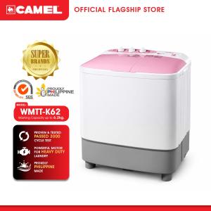 Camel WMTT-K62 (6.2kg) Twin Tub Washing Machine Heavy Duty - Energy Efficient - Rust and Pest Proof - Durable
