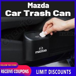 chenjie High Quality ABS Multifunctional Portable Car Trash Can / Car Trash Bin / cat litter box / car garbage storage box organizer auto Interior car accessories For Mazda 3 2 CX-5 CX-7 CX-9 Tribute BT-50 323 MAZDA6 B2200 Familia Miata MX-5 626 B2500