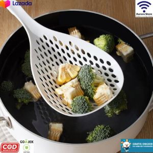Sendok Saringan Spatula Saringan Penyaring Serbaguna Centong Saringan Bahan Anti Panas