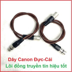 Đôi dây Canon Đực-Cái cao cấp dùng kết nối các thiết bị âm thanhthiết bị Livestream