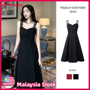 Shop Simple Black Dress online Lazada .my