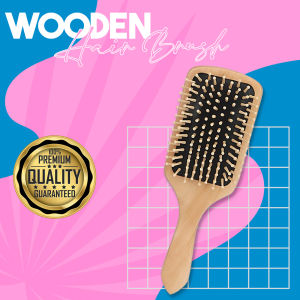 Easyprint Wood Handle Wooden Hair Brush