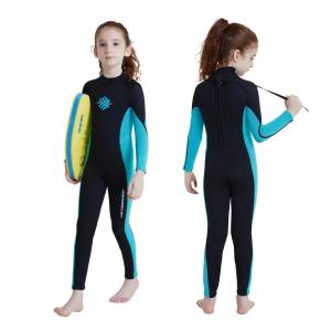 Kids Girls Boys 3mm Neoprene Wetsuit Childrens Thermal One-Piece Back Zipper For Water Sports Snorkeling Swimming Surfing2026