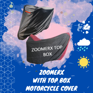(2XL) HONDA ZOOMER X WATER-REPELLANT MOTORCYCLE COVER (WITH TOP BOX)