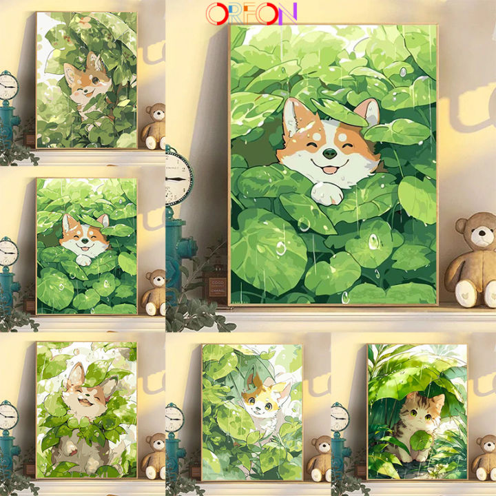 Paint by number 30x40cm diy oil painting by numbers number painting set