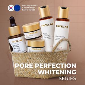 FACELAB - PORE PERFECTION WHITENING SERIES 5 PCS | PAKET SKINCARE KULIT KUSAM FLEK HITAM DAN PORI PORI BESAR BPOM