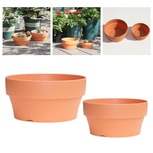 Imitation Terracotta Pot Mini Hand Craft Nursery Planting Draining Organizer for Agriculture Gardening Watering Growing