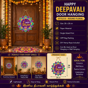 Deepavali Hanging Ornament Diwali Door Wall Decoration Indian Festival Prayer Home Decor
