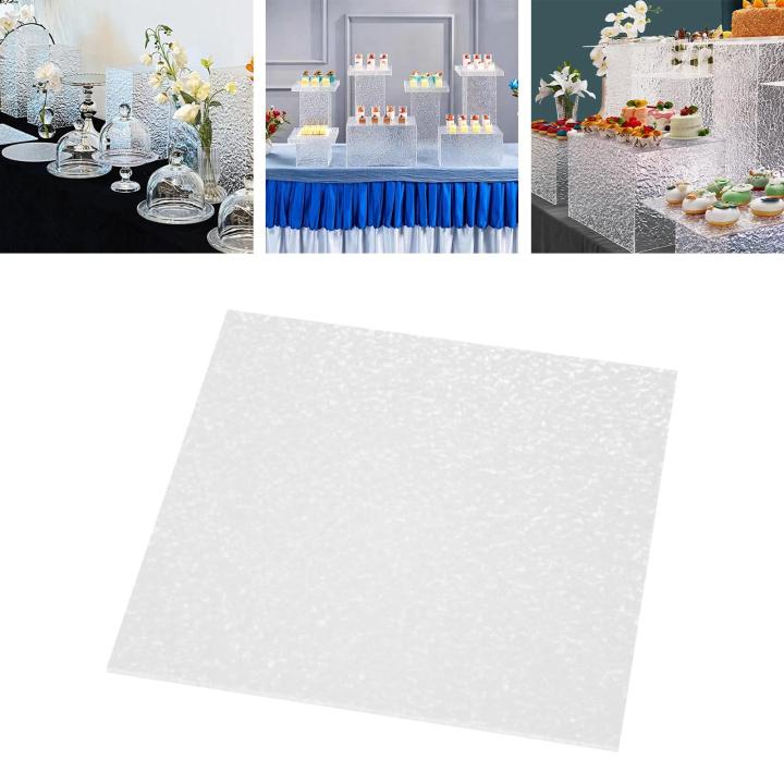 Fityle Acrylic Riser Display Stand Food Riser for Buffet Table for ...