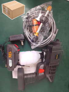 (จัดส่งจากกรุงเทพ)แบตเตอรี่ 2 ก้อน เครื่องล้างรถ ปืนฉีดน้ำไฟฟ้า ปืนล้างรถ เครื่องฉีดน้ำแรงดันสูง ปืนฉีดน้ำแรงดันสูง ล้างรถ