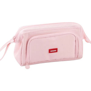 CuddleCove Large Capacity Canvas Pencil Case Durable Multi Function Bag Students Office Workers Back To School