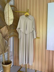 Gamis Anak Perempuan Jersey Set Hijab Abaya Batwing Anak 1-12 Tahun Model Terbaru