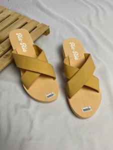 sandal wanita terbaru model silang wedges kekinian trendy