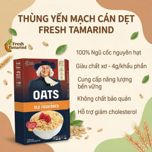 [HCM]Thùng Yến Mạch FT Oats Cán Dẹt 4.5kg