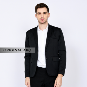 Jas Pria Blazer Hitam Polos Slimfit Press Body Terbaru 2025 Bahan Premium