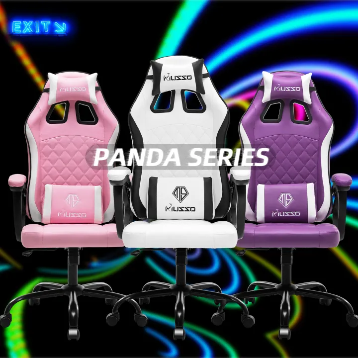 MUSSO Blazer Panda Series 109P Colorful PU Leather Ergonomic Adjustable  Gaming Chair Lazada PH