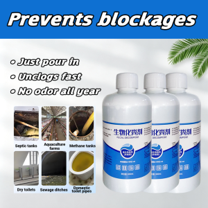 ✨Dissolves in 3s✨septic tank treatment 300ml No odor. No clog septic tank cleaner