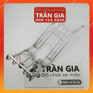 Baga giữa xe Sirius RC gác baga trước chở đồ sirius xăng cơ bình xăng con nhựa inox titan 7 màu 10 ly
