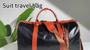 PU Folding Suit Storage Bag Large Capacity Hand Luggage Bag Multifunction Travel Bag for Women Man Shoulder Organizers