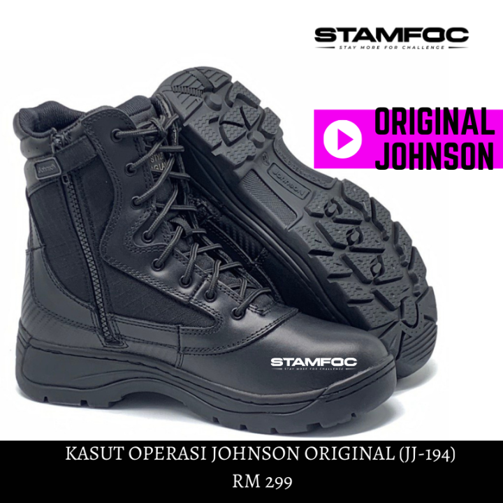 KASUT OPERASI JOHNSON ORIGINAL TACTICAL BOOT GD SHOES TOYOO KAWAD