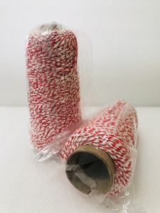 เชือกขาวแดงม้วนใหญ่ยาว 200 เมตร แพ็ค 1 ม้วน