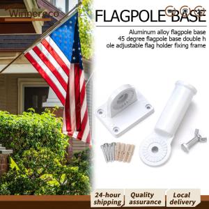 【Winnereco】 ที่แขวนธงอลูมิเนียมติดผนังปรับมุมได้ 180องศา สำหรับใช้ในบ้านและอาคารสำนักงาน