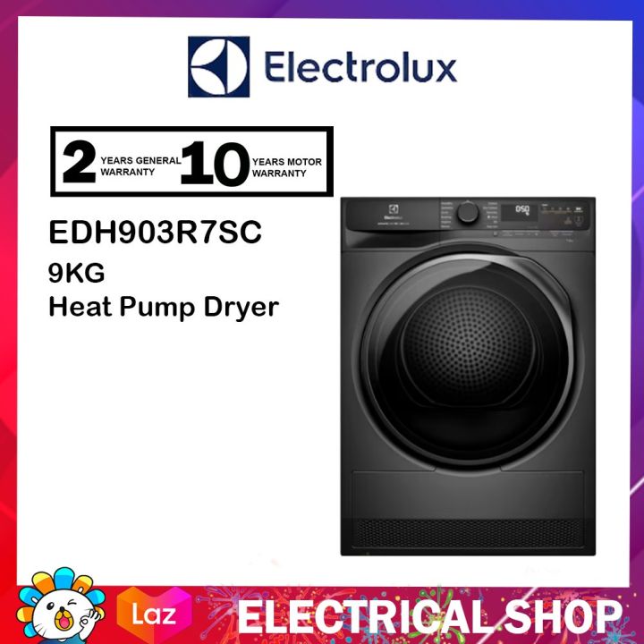 Electrolux 9kg UltimateCare 700 heat pump dryer EDH903R7SC Pengering Baju