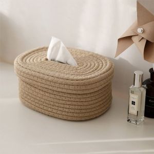 Creative Nordic Tissue Boxes Draw Paper Trays Simple Japanese Rectangular Tissue Holders Napkin Storage Box for Household Living Room Dining Table