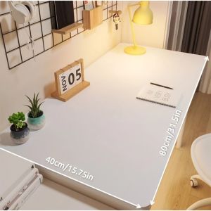 Anti-fouling and anti-oil office study desk mat mouse pad made of PU leather with anti-slip design