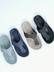 Luofu Flip Flops Summer Non-Slip Wear-Resistant Outer Wear Beach Flip-Flops Mens Sandals Plywood Bath Bathroom Flip-Flops