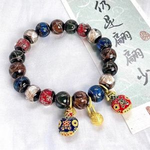 【Max_feel】กำไลลูกแก้วสายมู สร้อยข้อมือลูกปัดเคลือบ เรียกโชคลาภ หรูหรา เหมาะกับทุกเพศ ทุกวัย สําหรับผู้หญิง และผู้ชาย