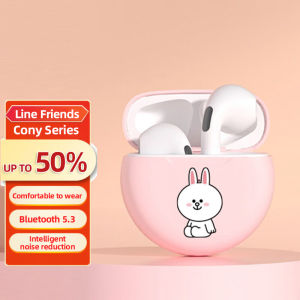 Tai Nghe Bluetooth Hoạt Hình Line Friends LFT27 Tai Nghe Không Dây TWS Tai Nghe Giảm Tiếng Ồn Thể Thao Bluetooth 5.3 Điều Khiển Cảm Ứng Thông Minh