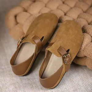 Free Shipping WomenS Slip-On Soft-Soled Shoes Closed-Toe Slippers Versatile Round-Toe Two-In-One Shoes For Autumn 2026