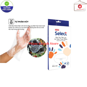 Găng Tay Nhựa Tự Huỷ Sinh Học Co.op Select Hộp 100 Cái