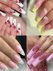 24Pcs/Bag Nails Form Mould Nail Stickers Manicure Acrylic Templates Nail Extension Supplies Professional Accessories