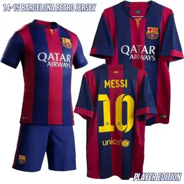 Messi buy 10 Barcelona retro soccer jersey champions league final