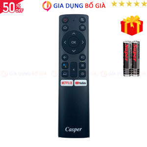 Remote điều khiển tivi Casper Mã 05 Điều Khiển TV Casper Netflix - Youtube Có Giọng Nói - Tặng kèm pin - Gia Dụng Bố Già