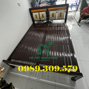 GIƯỜNG SẮT HỘP VUÔNG 4X8 CAO CẤP GIAO NHANH - GIƯỜNG NGỦ GIA ĐÌNH HCM