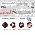 104 Keys ABS Pink Black White Grey Keycaps OEM Profile Universal Light Throught Key Cap for RK61 GK61 RK87. 