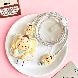 Set Cover Charger 5in1 Iphone 18W & 20W Motif Sanrio Pelindung Kabel Charger Adaptor AH106