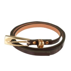 NOCASE Vintage Cinch Casual Waist Band Ladies Dress Cummerbands Skinny Thin Belt Faux Leather Waistband