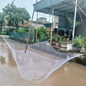 Lưới đánh cá vó bắt cá cạnh 2m2x2m2 màu trắng