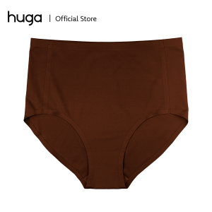 Huga Eve Women Seamless Mid Waist Panty Ladies Plain Solid Color Stretch Underwear Panties S-3XL