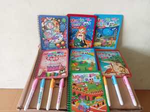 Buku Gambar Mewarnai Edukasi Stationery Buku Mewarnai Air Magic Water Drawing Painting Book Buku Warnai Ajaib