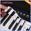 Portable Kids Gift Learning 61 Keys 88 Keys Piano Key Labels Piano Fingering Accessories Piano Rake Notes Marker Keyboard Stickers. 