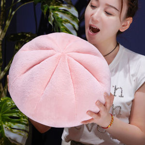 Multiple Sizes Cute Steamed Bun Plush Toys Soft Cotton Stuffed Food Toys Cozy Fluffy Throw Pillow Funny Keychain Decor Nice Gift