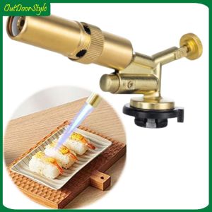 Portable Camping Stove with Metal Welding Torch 1300 F Flame Butane Burner Outdoor Cooking and BBQ Tool
